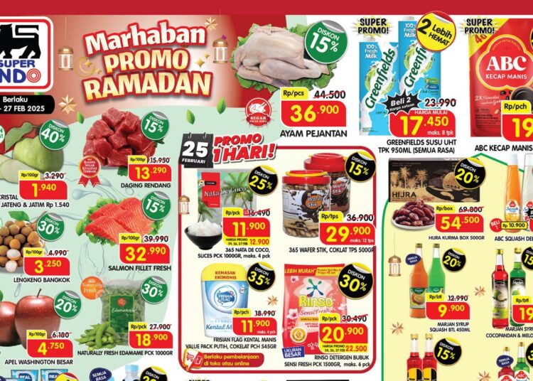 Cek Katalog Promo Superindo hingga 27 Februari 2025, Hari Ini Ada Diskon Minyak Goreng hingga Sabun Mandi (superindo.co.id)