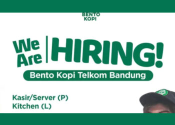 TERSEDIA 2 POSISI! Bento Kopi Telkom Bandung Gelar Loker Buat Tamatan SMA SMK