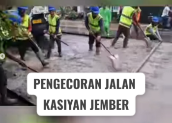 Proyek Jalan Kasiyan Jember Mulai Dikerjakan (Instagram/@infojember)