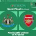 Semifinal Carabao Cup Leg-2: Newcastle vs Arsenal, The Gunners Bisa Comeback ?