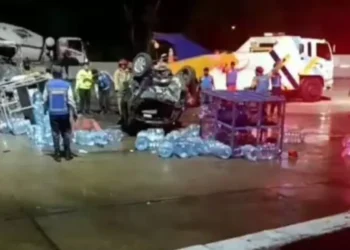 Begini Keadaan Supir Truk Muatan Galon yang Jadi Penyebab Kecelakaan Mau di Gerbang Tol Ciawi