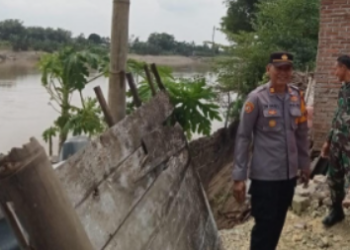 Desa yang Terdampak Bencana Longsor di Bantaran Sungai Bengawan Solo Bojonegoro (Facebook)