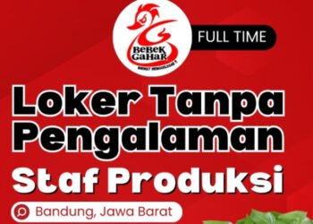 Info Loker Staff Produksi! Bebek Gahar Bandung Gelar Lowongan Buat Fresh Graduate