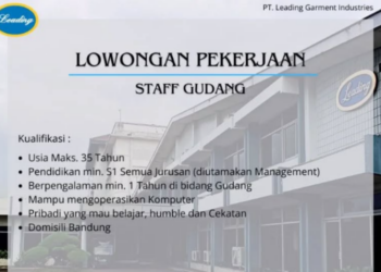 Loker PT Leading Garment Industries Bandung (Instagram/info.lokerbandungjabar)