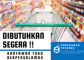 TAMATAN SMA! Pangrango Toserba Bandung Gelar Loker Posisi Karyawan Toko