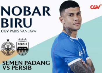 Info Lokasi Nobar Semen Padang vs Persib, Bobotoh Tak Bisa Nonton di Indosiar Jadi Harus Nobar !