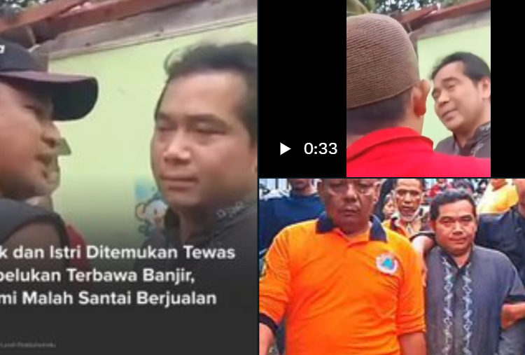 Ini Sosok Aang, Suami yang Cuek Ketika Istri dan Anak yang Tewas Berpelukan Dalam Banjir Sukabumi Buat Warga dan Netizen Geram