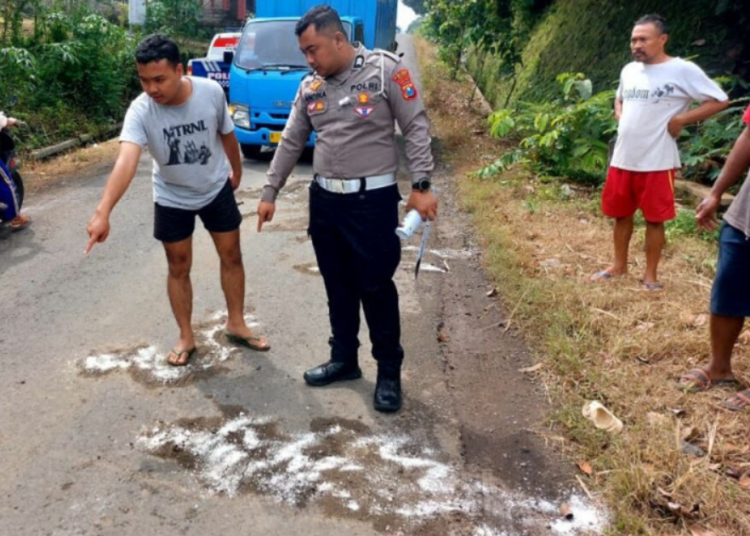 Pengendara Motor Saling Bertabrakan di Sutojayan Blitar (Polres Blitar)