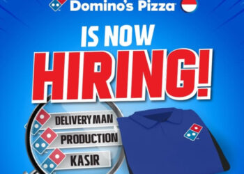 3 POSISI SEKALIGUS! Dominos Pizza Bandung Buka Loker Buat Lulusan SMA dan SMK