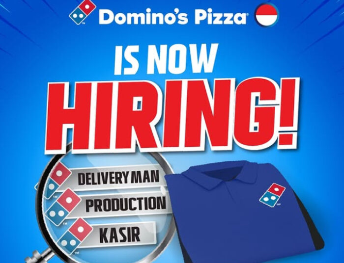 3 POSISI SEKALIGUS! Dominos Pizza Bandung Buka Loker Buat Lulusan SMA dan SMK