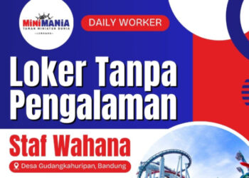 Tanpa Pengalaman! Mini Mania Bandung Gelar Loker Terbaru Posisi Staf Wahana