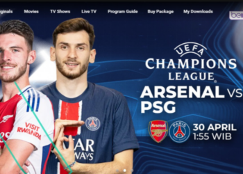 Live Arsenal vs PSG bukan di Jalalive (x.com/Arsenal)