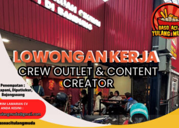 2 POSISI! Baso Aci Tulang Muda Bandung Gelar Loker Buat Lulusan SMA dan SMK