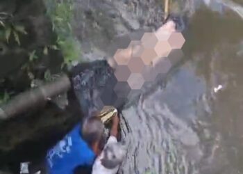 Warga Digegerkan Penemuan Jasad Laki-laki Mengambang di Sungai Cimulu Kota Tasikmalaya