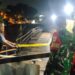 Jembatan Apung Cijeruk Bojongsoang yang Runtuh Dipasang Police Line