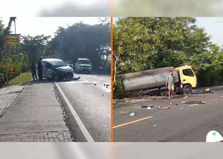 KECELAKAAN Adu Banteng (istemewa)