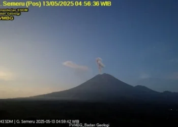 Gunung Semeru Erupsi, Letusan Capai 1 Kilometer, Status Masih Level Waspada