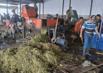 Mesin penggiling bahan baku kompos_