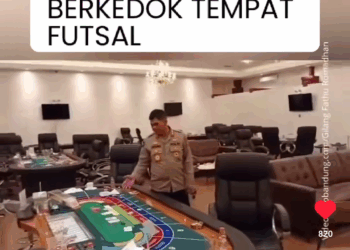 Judi Kasino Berkedok Tempat Futsal di Bandung Digerebek Polisi