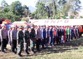 BPBD Garut Gelar Simulasi Kesiapsiagaan Bencana Erupsi di Gunung Guntur