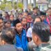 Aksi Unjuk Rasa PMII Mengawal Nasib PKL Terdampak di Kuningan