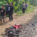 Tragis, Saimun Lansia Pemotor Tewas Tersambar KA di Perlintasan Tanpa Palang Pintu di Banjar
