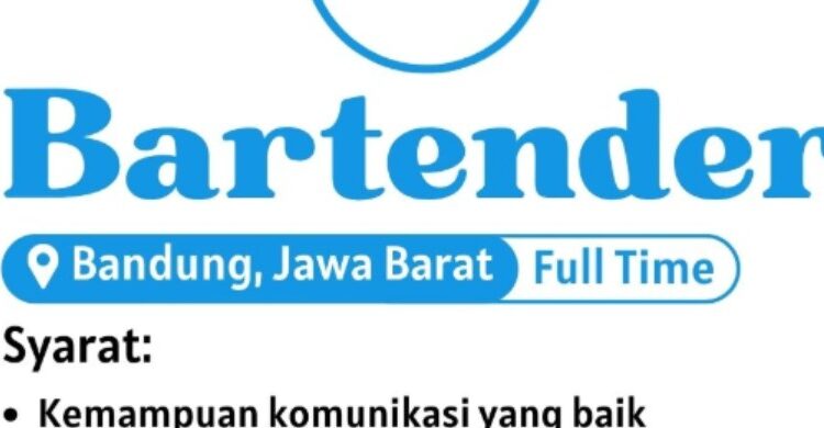 Lagi Cari Kerja? Sang Maha Group Buka Loker Bartender Bandung Full Time!