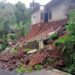 Tembok Penahan Tanah Longsor Timpa Jalan Penghubung di Singajaya Garut