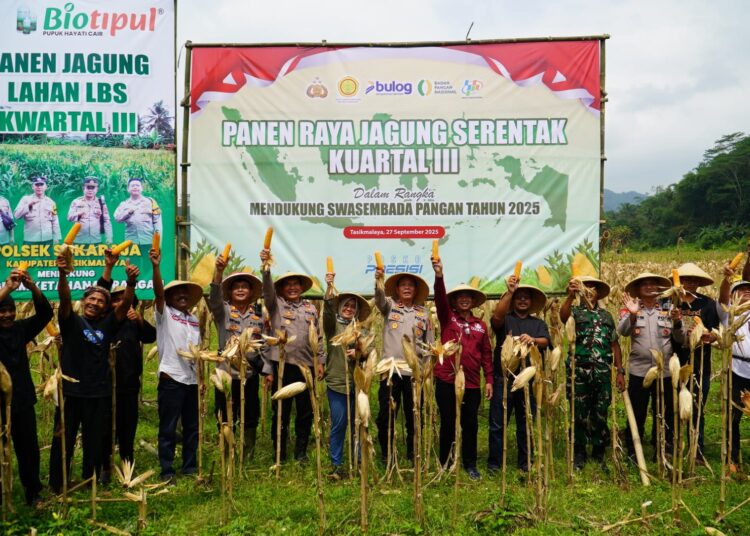 Panen Raya Jagung, Polres Tasikmalaya Komitmen Dukung Swasembada Pangan