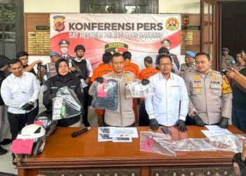 Polrestabes Bandung Ciduk 5 Tersangka Curanmor, Amankan 28 Unit Motor