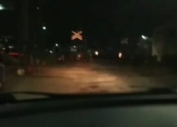 Mantap, Jalan Menuju Stasiun KCIC Tegalluar Kini Sudah Mulus, Sayang Jika Malam Gelap Gulita