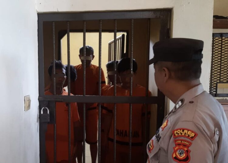 Polsek Leles Tangkap 5 Pelaku Curanmor Lintas Wilayah di Garut