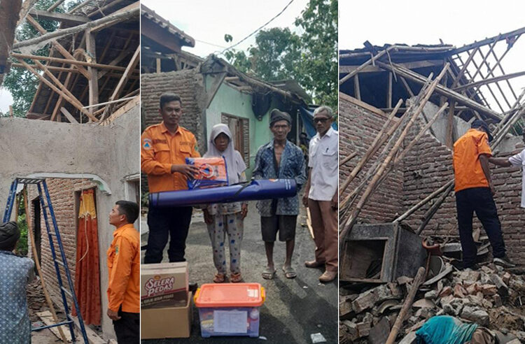 Rumah Abah Suha di Cibingbin dan Rumah Abah Astam di Tundagan Ambruk