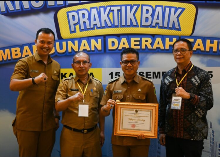 Kabupaten Bandung Sabet Peringkat 4 Nasional dalam Penghargaan Pembangunan Daerah 2025