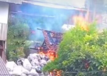 Api Berasal dari Tungku, Rumah Panggung di Pangalengan Ludes Terbakar