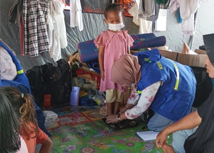 Relawan TCK Kemenkes dan IDAI Banda Aceh Layani Kesehatan Anak Pascabencana