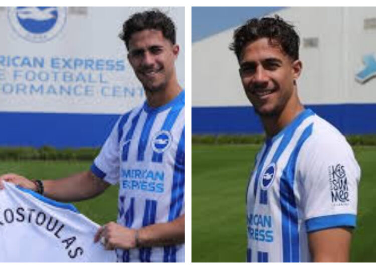 Gol Salto Spektakuler Kostoulas Selamatkan Brighton dari Kekalahan Kontra Bournemouth