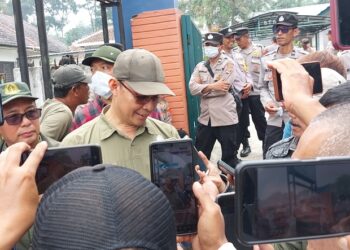 Upaya Pelestarian Mata Air Saladaer, TNGC Tanam 150 Bibit Pohon Endemik