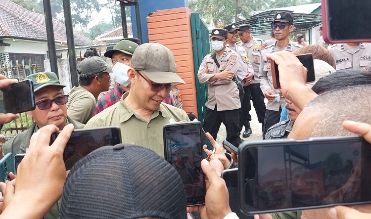 Upaya Pelestarian Mata Air Saladaer, TNGC Tanam 150 Bibit Pohon Endemik