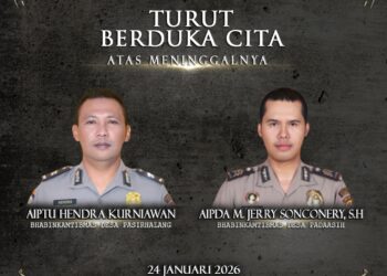 Kodam III/Siliwangi Sampaikan Duka Cita Mendalam Atas Gugurnya Dua Anggota Polri