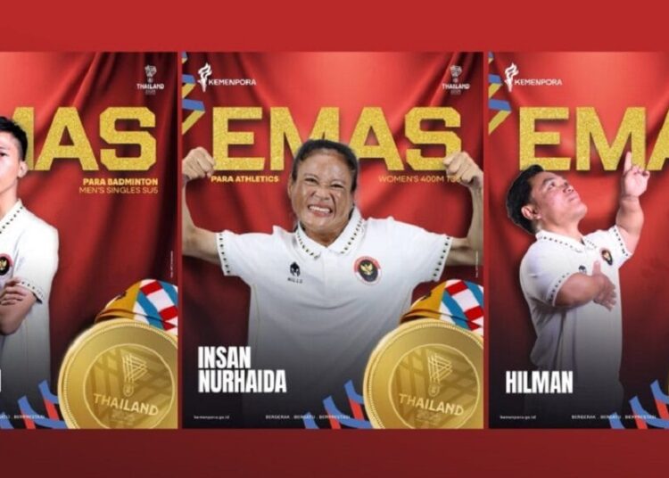 Tiga Atlet NPCI Raih Empat Medali Emas ASEAN Paragame di Thailand
