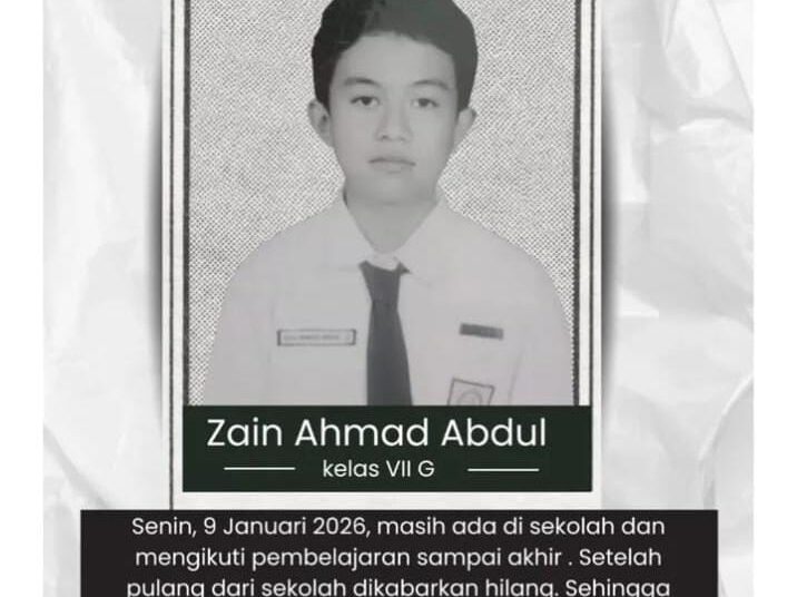 Mayat di Kampung Gajah Adalah Zain, Pelajar SMPN 26 Bandung yang Hilang Lima Hari Lalu