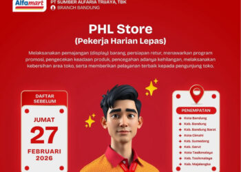 BARU! Alfamart Bandung dan Sekitarnya Gelar Loker Buat Lulusan SMA dan SMK