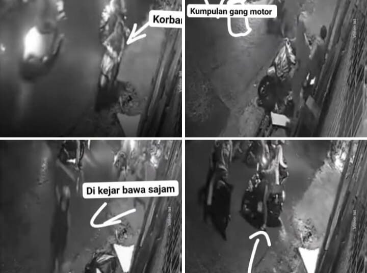 Viral, Berandalan Bermotor Berulah di Margaasih, Bawa Kabur Motor
