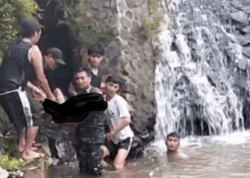 Jasad Bocah Alek yang Tenggelam Sungai Cibagus Arjasari Ditemukan Tersangkut Batu