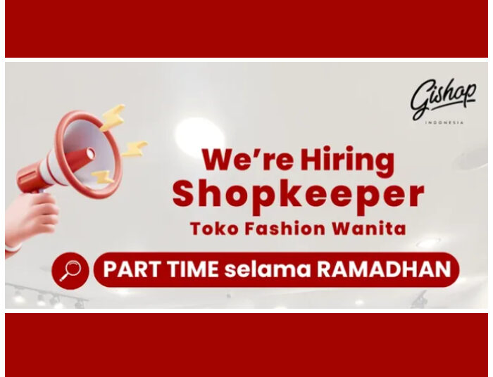 Info Part Time! Gishop Bandung Buka Loker Buat Lulusan SMA dan SMK