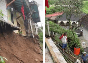 TPT di Pasirjambu Longsor, Tiga Rumah  Terancam Ambruk