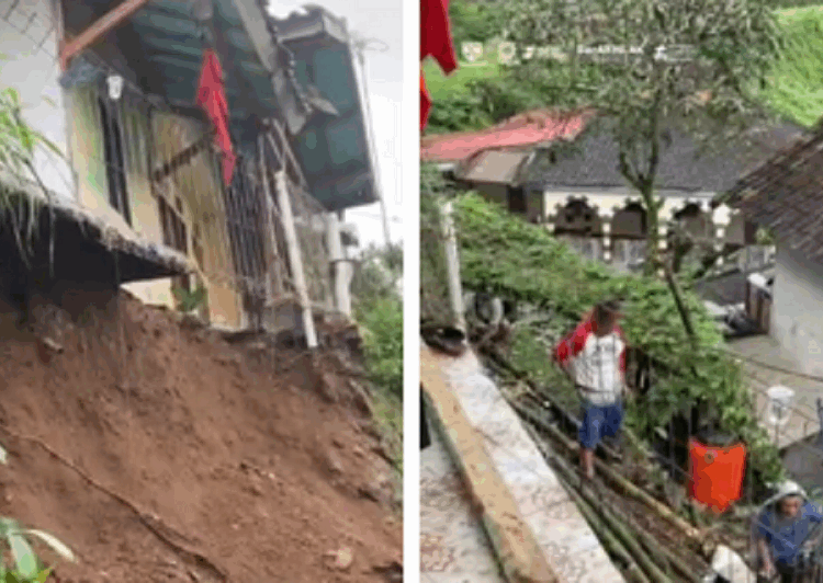 TPT di Pasirjambu Longsor, Tiga Rumah  Terancam Ambruk