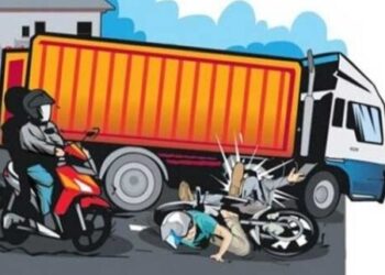 Motornya Jatuh, Delia Tewas Tergilas Kontainer di Dayeuhkolot