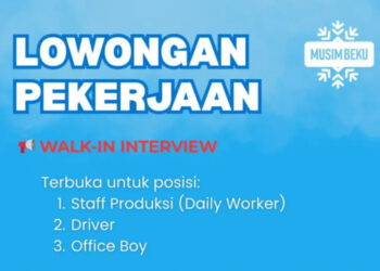 Walk In Interview! Musim Beku Bandung Buka Loker 3 Posisi Buat Lulusan SMA dan SMK